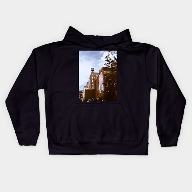 SoHo, Manhattan, NYC Kids Hoodie by eleonoraingrid